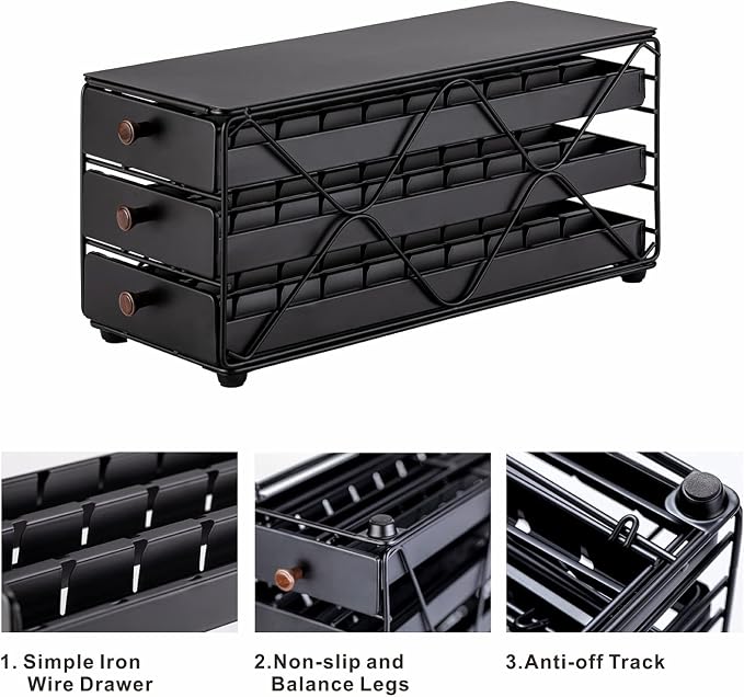ZCDCP Coffee Pod Holder Drawer Storage, Compatible - Image 5
