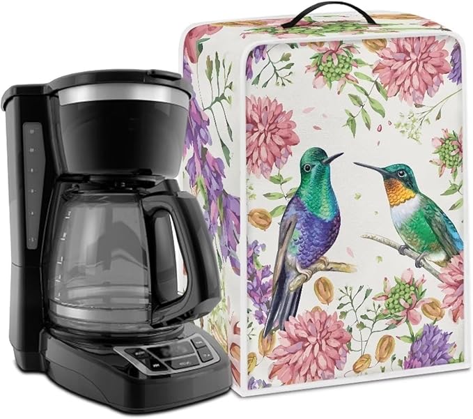Bird Flower Coffee Machine Covers by Kathyboom