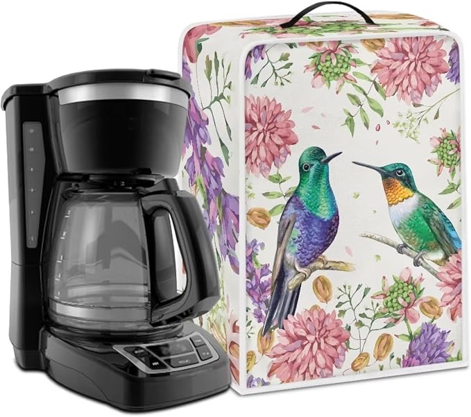 Bird Flower Coffee Machine Covers by Kathyboom