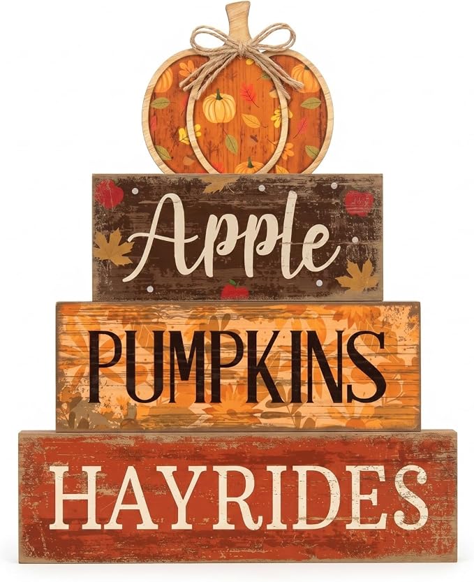 Moucuny 4 Pcs Fall Pumpkin Decor Fall Decorations by Moucuny