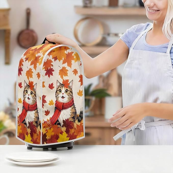Leaves Cat Blender Dust Cover Appliance Covers - Image 7