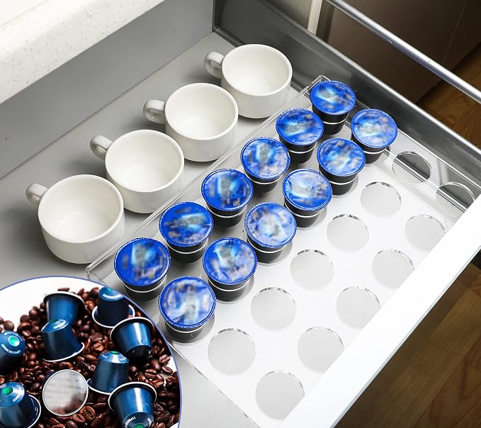 Kamehame K Cup Drawer Organizer, Flat Countertop Coffee Pod Holder - Image 4