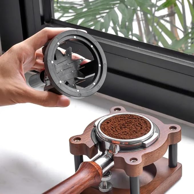 58mm WDT Espresso Tool – Adjustable Height Coffee Distributor & Leveler - Image 5