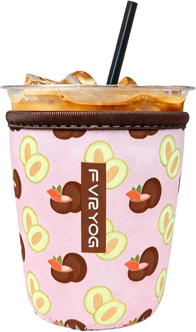 Reusable Insulated Neoprene Iced Coffee Sleeves by Fvryog