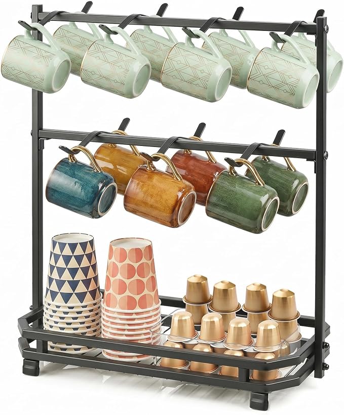 Coffee Mug Holder for Countertop, Coffee Cup Holder Rack by Samhe