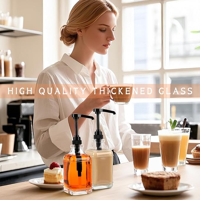 Coffee Syrup Dispenser 16 oz 2 Pack, Syrup Dispenser - Image 3