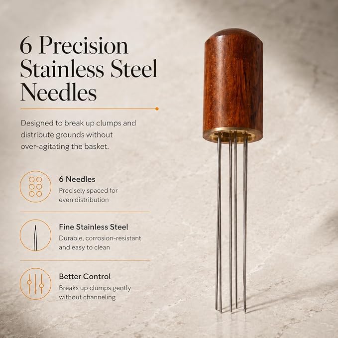 WDT Tool, Espresso Distribution Tool, Weiss Distribution Technique, 6 Prong - Image 3