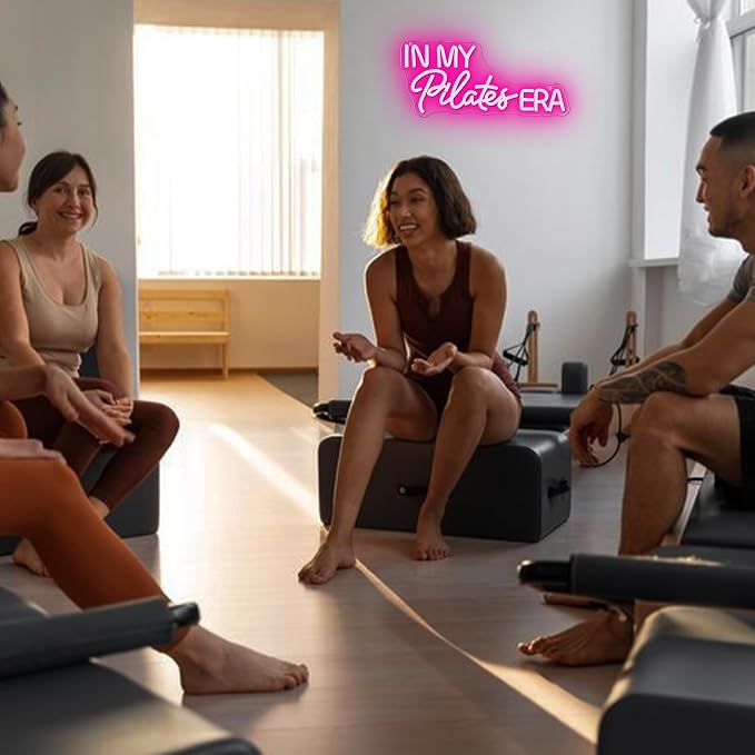Mutank In My Pilates Era Neon Sign, Yoga Studio Neon Light USB Powered LED - Image 4
