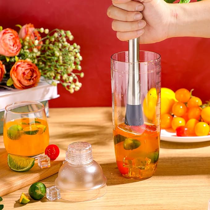 Lallisa 12 Pcs Plastic Cocktail Shaker Drink Mixer - Image 7