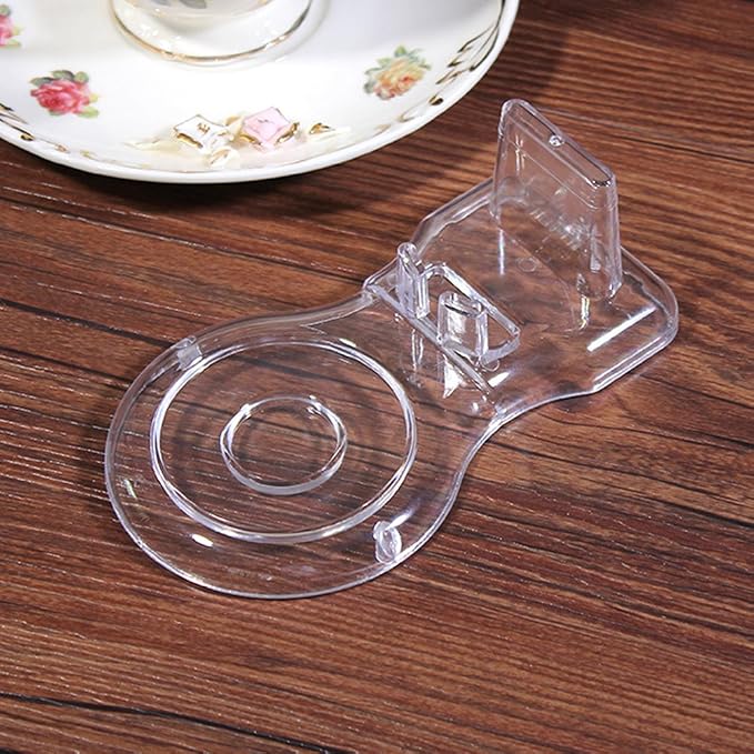 Artliving Clear Teacups and Saucer Display Easel Stand Holder - Image 3