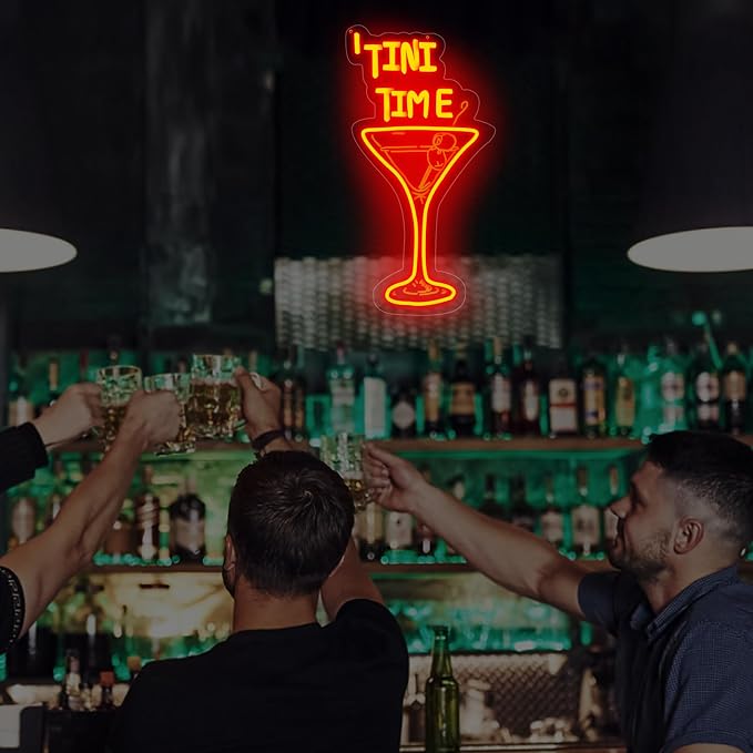 Tini Time LED Neon Sign, Martini Neon Sign - Image 8