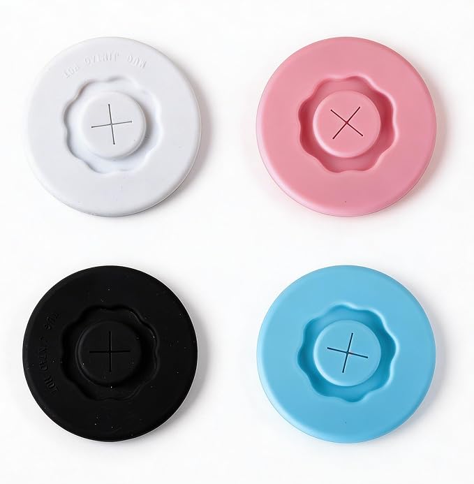 4 Pack Silicone Cup Lids, Reusable Drink Covers by Unknown