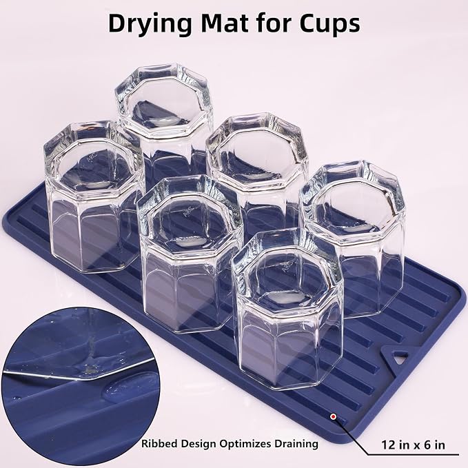Dish Drying Mat, Mini Silicone Drying Mat - Image 4