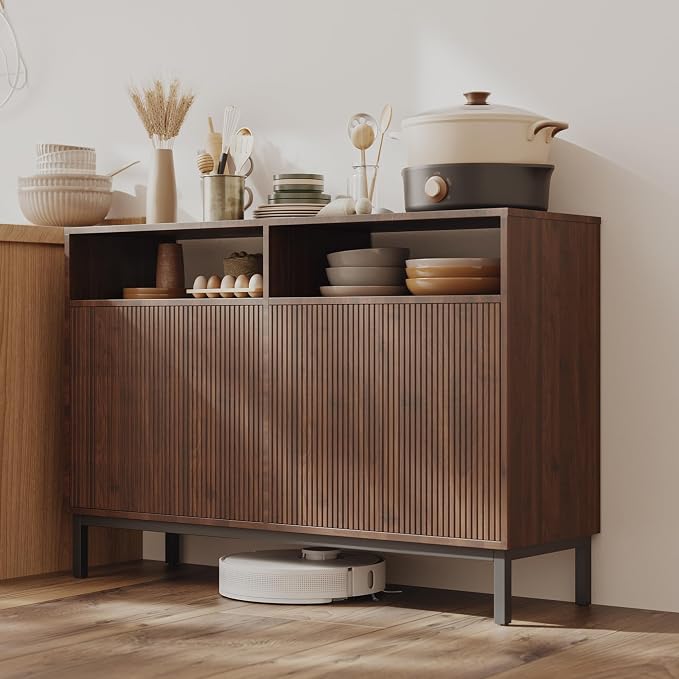 Mericonia Farmhouse Buffet Sideboard Cabinet by MERICONIA