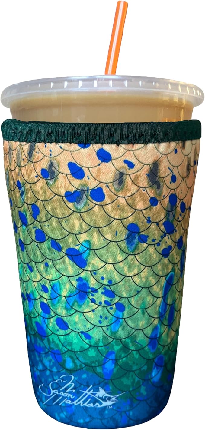 Iced Coffee Sleeve, Insulated Neoprene Cup Sleeve, Fits a 32 Oz. Coffee Cup by Koverz