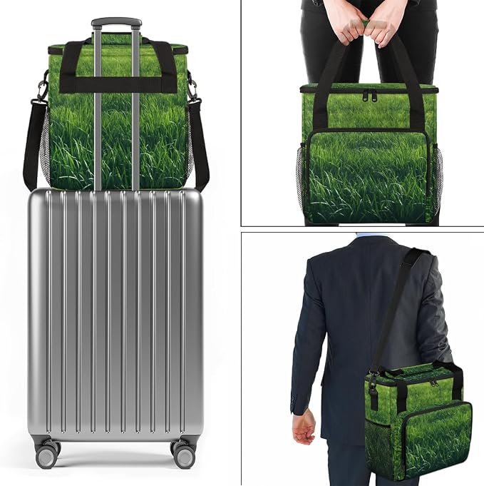 Green Coffee Maker Travel Bag, Portable Storage Tote Bag - Image 7