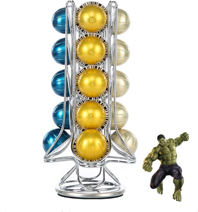 FlagShip Coffee Pod Holder 360-Degree Rotatable Nespresso Vertuoline VertuoPlus by FlagShip