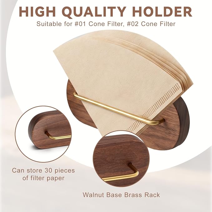 Coffee Filter Container, Coffee Filter Storage Coffees Filters Stand | Wall - Image 3