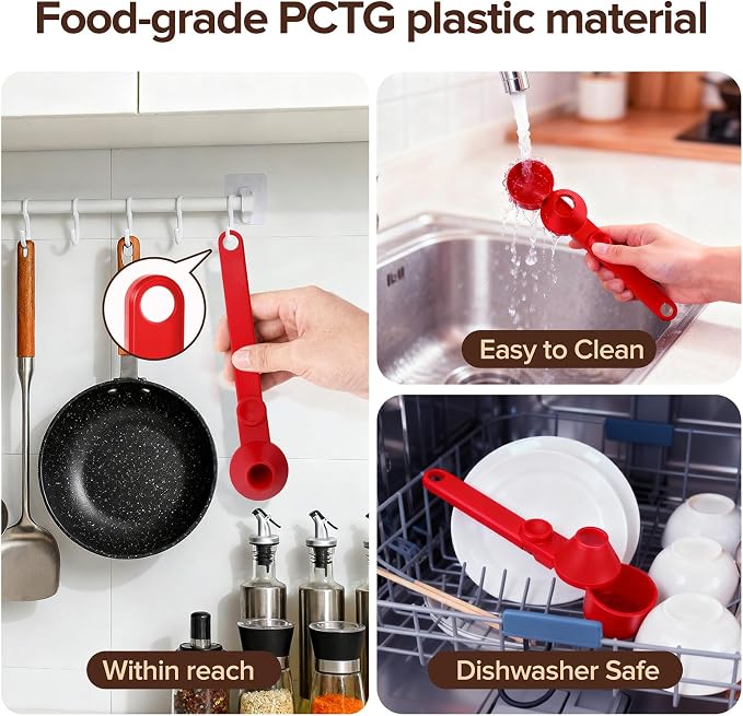 2Pcs Coffee Scoop Funnel 2Tbsp, BPA-Free PCTG, Dishwasher Safe | 51mm Tamper - Image 5