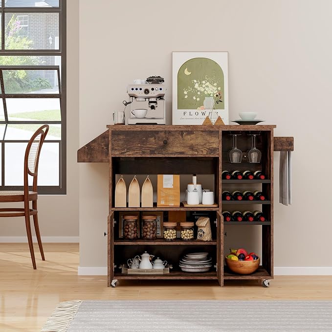 Giantex Rolling Kitchen Island Cart - Image 9