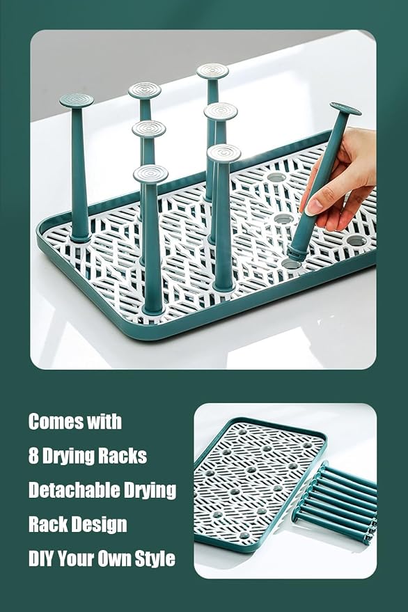 Dish Drying Rack, Cup Drain Tray, Mug Drainboard, Glass Drying Tray, Mug Drain - Image 6