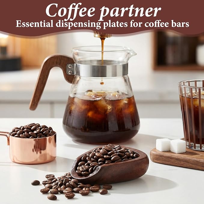 1 Pc Coffee Bean Dosing Cup, Dosing Walnut Wood Cups Coffee Measuring Cup - Image 5