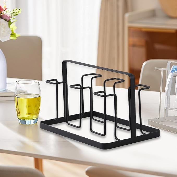 Gralara Mugs Cups Organizer, Glass Cups Stand Holder, 6 Cup Holder Hanger - Image 2
