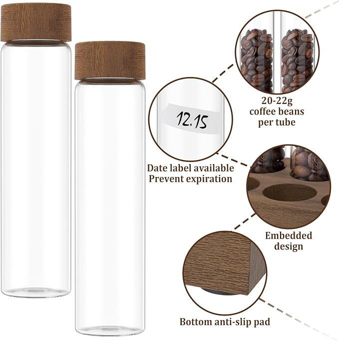 Single Dose Coffee Bean Storage Tubes Coffee Bean Cellars - Image 7