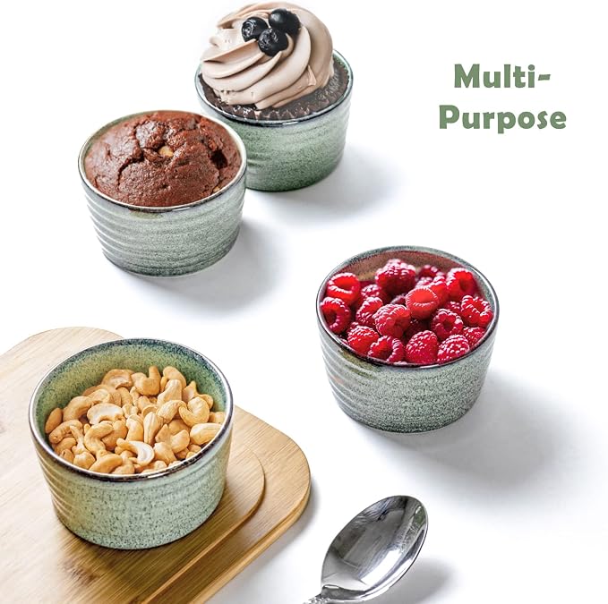 UNICASA Ramekin Set of 2, UNICASA 8 oz Creme Brulee Ramekins, Oven Safe Baking - Image 7