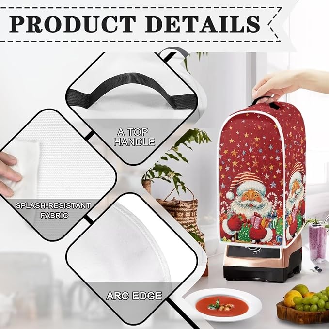 Father Christmas Blender Cover Kitchen Appliance Dust Covers - Image 4