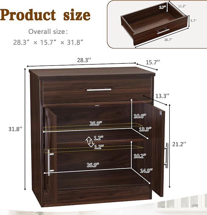 Vongrasig Sideboard Buffet Cabinet - Image 3