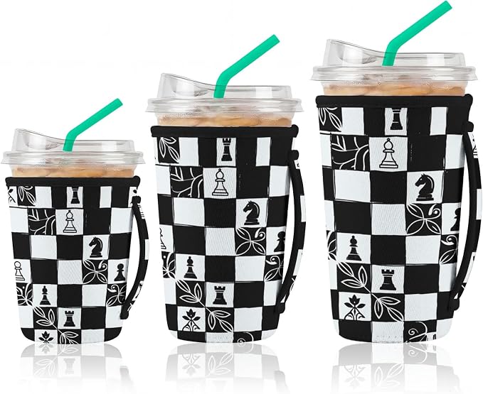 Artsocket 3 Pack Reusable Iced Coffee Sleeve by ArtSocket