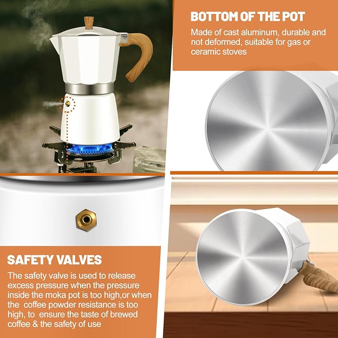 12 Cup Aluminum Espresso Stovetop Moka Pot Express Coffee Maker Percolator - Image 6