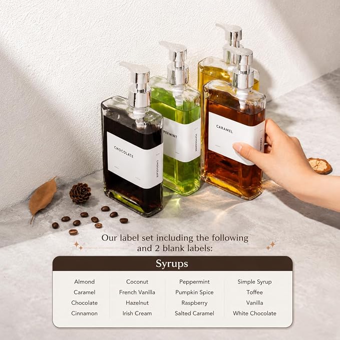 Glass Coffee Syrup Dispensers - Image 4