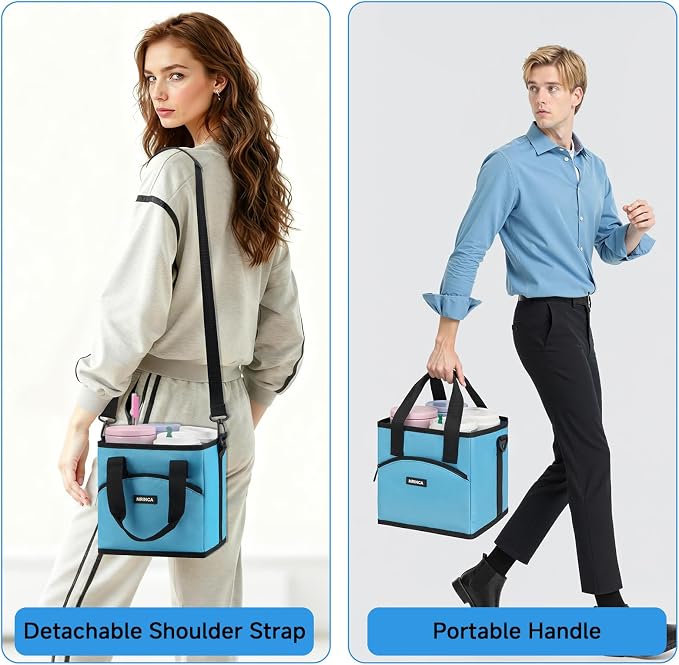 Reusable Drink Carrier with Handle – Insulated, Collapsible 4-Cup Beverage Bag - Image 6