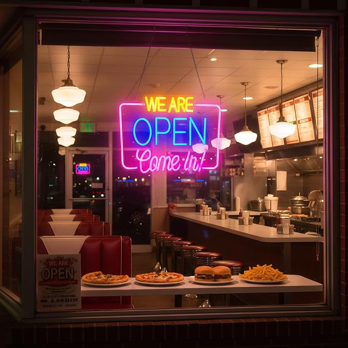 Open Sign for Business, LED Dimmable Neon Light - Image 7