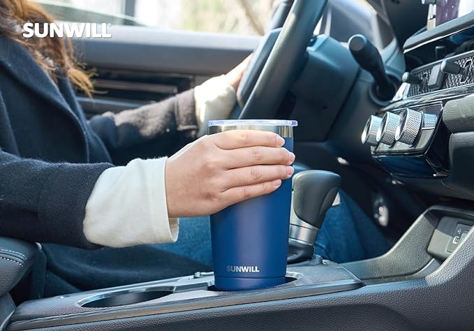 SUNWILL Travel Coffee Tumbler 20 oz, Insulated Mug - Image 6