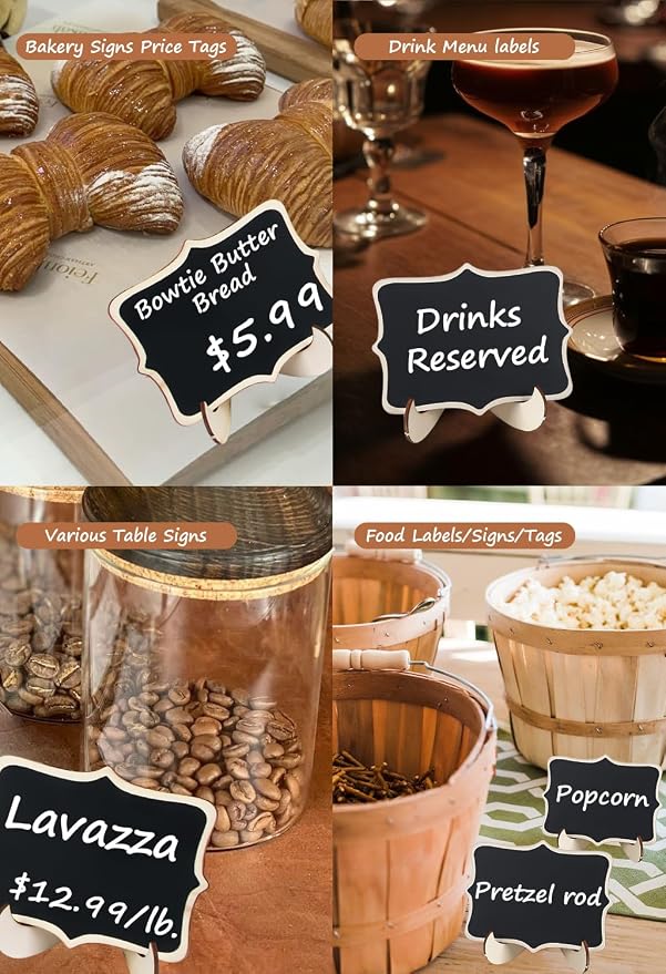 Herda 18PCS Mini Chalkboard Signs - Image 6