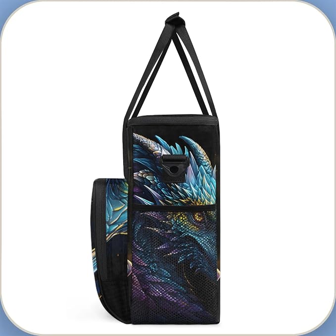 Cool Dragon Coffee Maker Carring Bag, Large Insulated Storage Organizer Case - Image 4