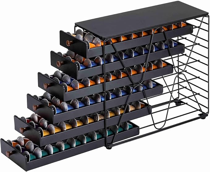 ZCDCP Coffee Pod Holder, 6 Tiers Coffee Pod Drawer by ZCDCP