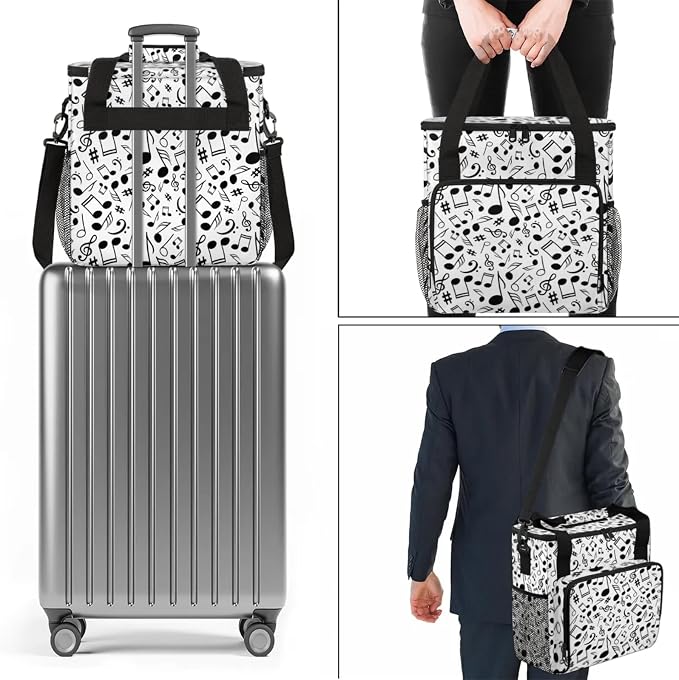 Black And White Music Coffee Maker Travel Bag - Image 7