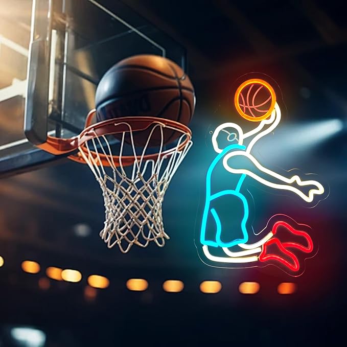 Basketball Player Neon Sign for Wall Decor, Sports LED Neon Light Sign - Image 5