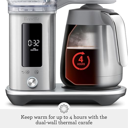Breville Luxe Drip Coffee Machine BDC465BSS, Brushed Stainless Steel, Thermal - Image 9