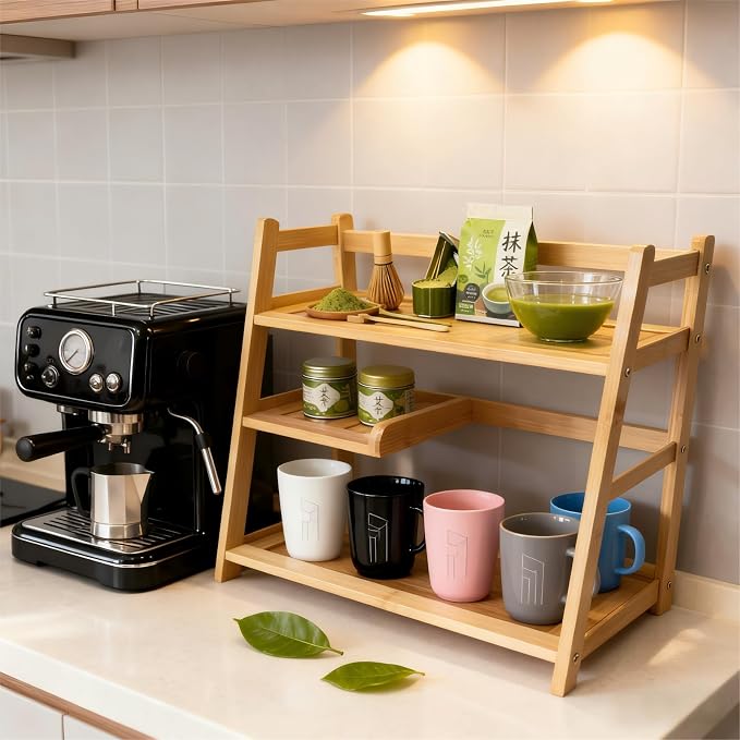 Bamboo Matcha Station Organizer - Image 2