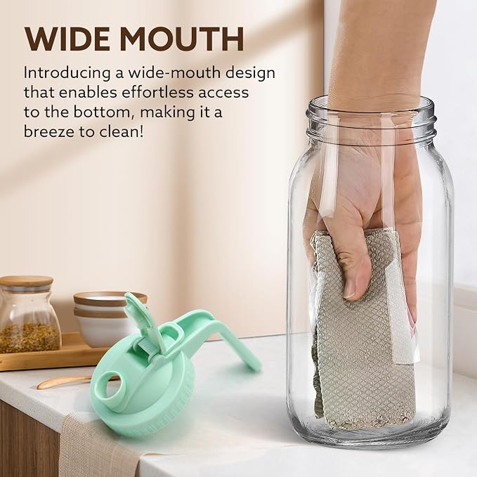 Mihlapi Breast Milk Pitcher, 32 OZ Mason Jar Pitcher - Image 3