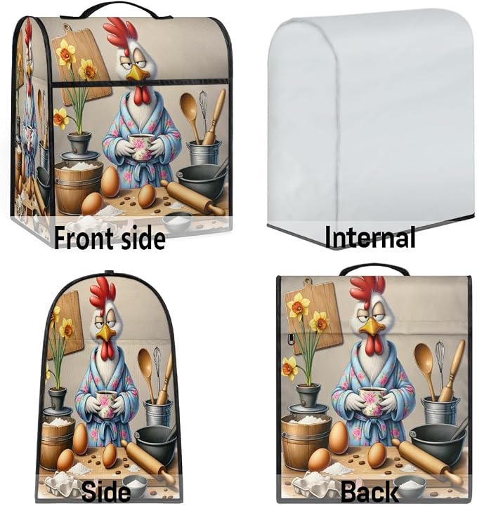 Rooster Kitchen Aid Mixer Cover Compatible Stand Mixer Dust Cover | Funny - Image 7