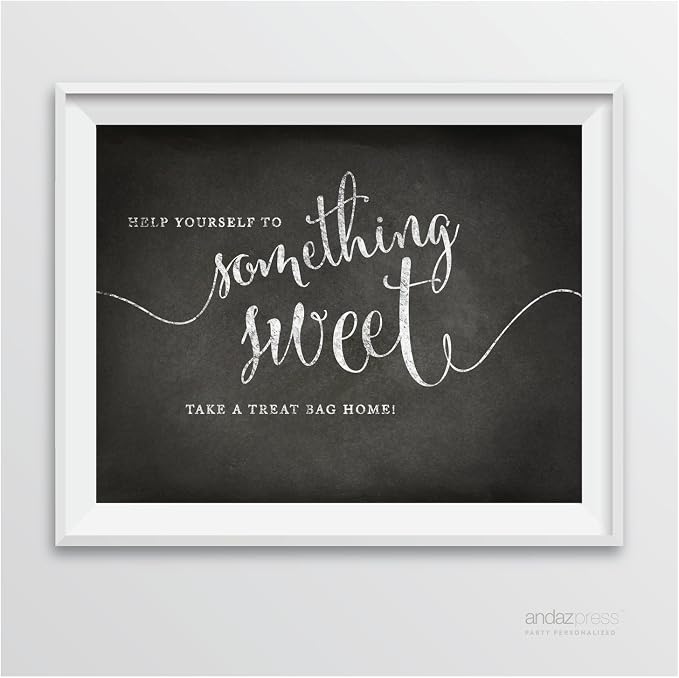 Andaz Press Wedding Party Signs, Vintage Chalkboard Print, 8.5-inch x 11-inch by AndazPress