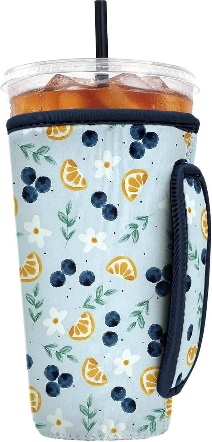 Reusable Insulated Neoprene Iced Coffee Sleeve by Cavllson