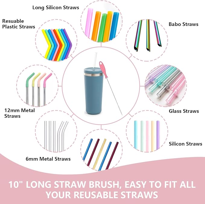 Silicone Bottle Cleaning Brush, Baby Travel Essential Bottle Brush Set - Image 4