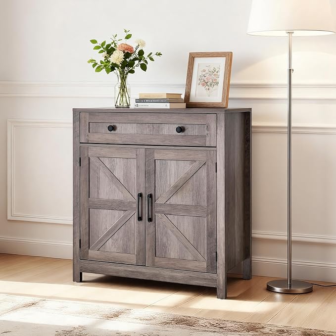 VEVOR Buffet Cabinet, Farmhouse Sideboard Cabinet - Image 2